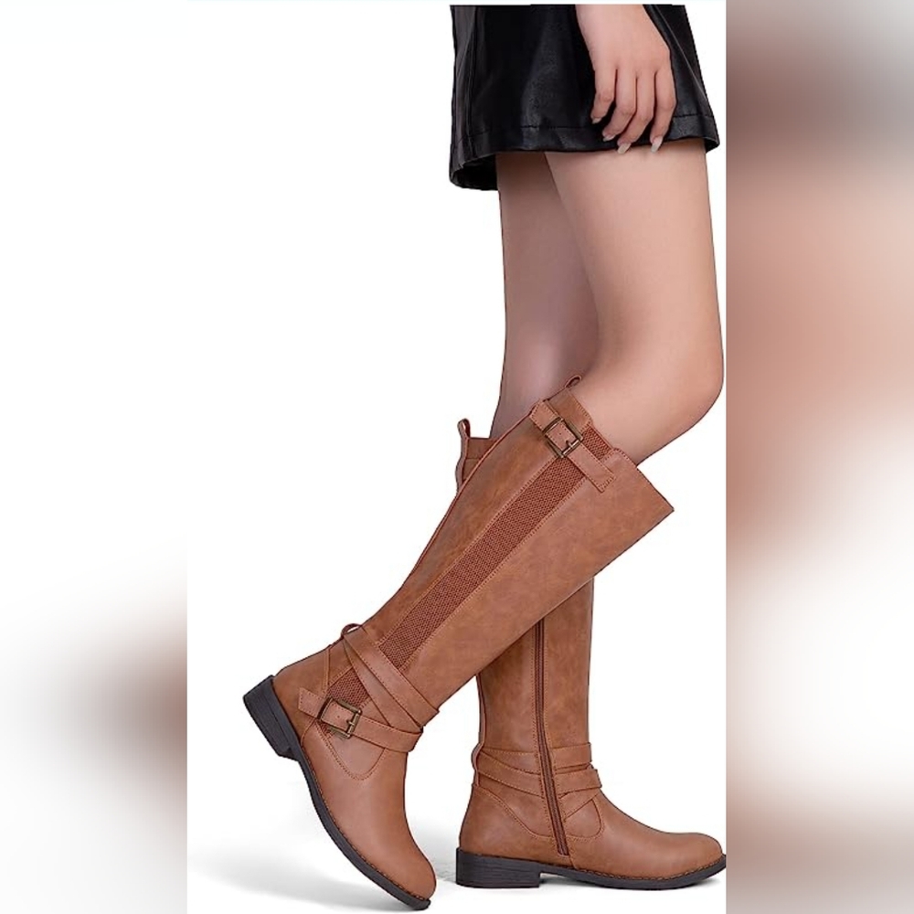 Vepose Stretch Riding Knee High Boots -Size 7